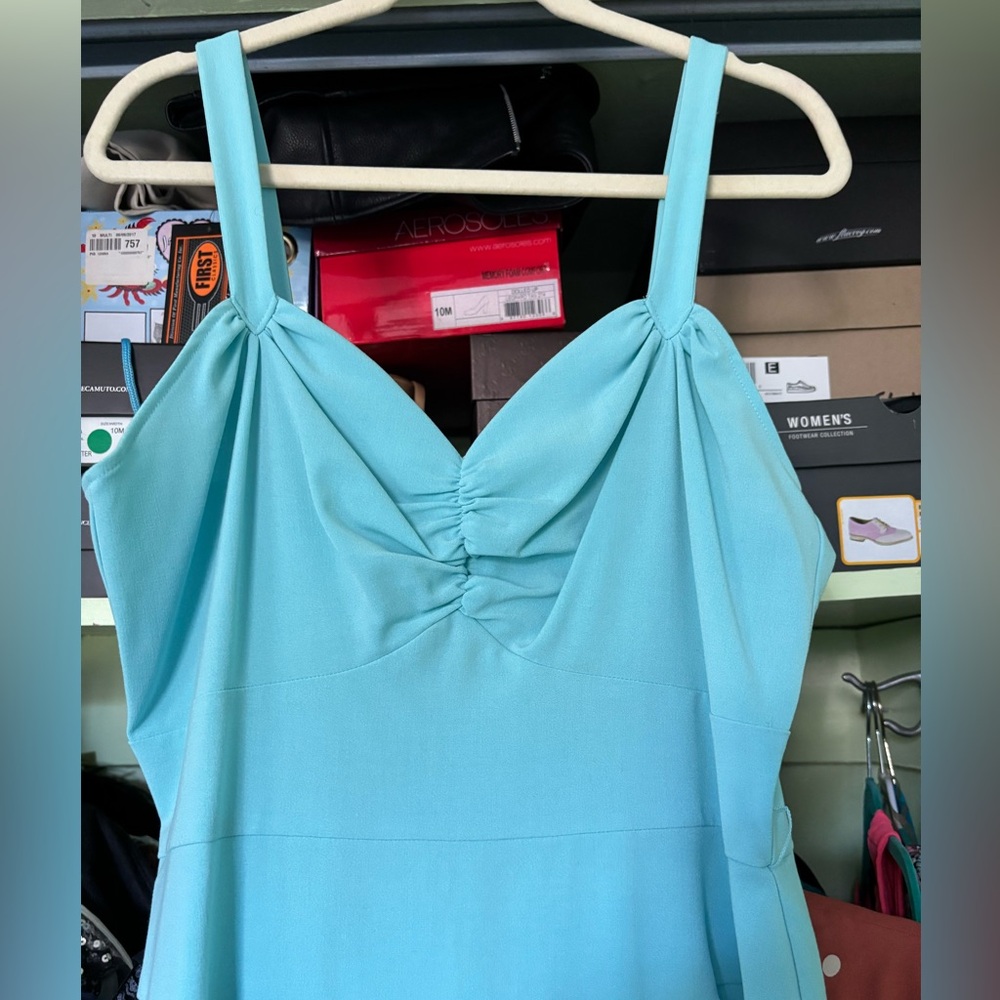 Stop Staring! Baby Blue Pinup Dress 1X - Picture 2 of 4